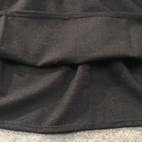 Skirt 100% Wool Girls 7/8 M Maxi Black Ruffle Tiered Neutral Mom and Pop's Kids - Picture 6 of 9